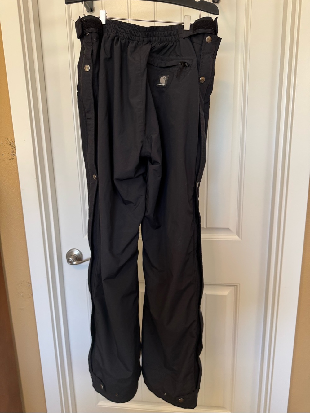 Carhartt Men's Black Cargo Snow Pants - Picture 3 of 7